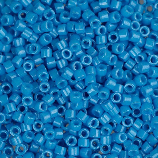 DB0659 Dark Turquoise Blue Dyed, Size 11/0 Miyuki Delica Beads, 5.2g approx.