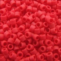 DB0753 Matte Opaque Dark Red, Size 11/0 Miyuki Delica Beads, 5.2g approx.