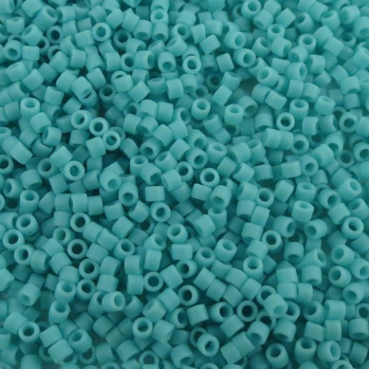 DB0759 Turquoise Green, Size 11/0 Miyuki Delica Beads, 5.2g approx.