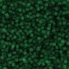 DBS0767  Matted Transp Dark Green Miyuki 15/0 Miyuki Delica Beads, colour 0767,...