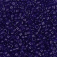 DB0785 Cobalt Blue Transparent Matte-Dyed, Size 11/0 Miyuki Delica Beads, 5.2g approx.