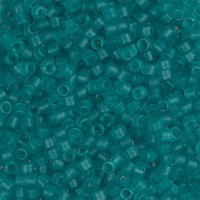 DB0786 Green Teal Transparent Matte-Dyed, Size 11/0 Miyuki Delica Beads, 5.2g approx.