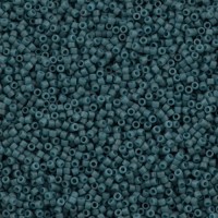 DB0792 Blue Grey Matte Dyed Miyuki 11/0 Delica Beads, 50 Grams