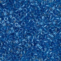 DB0920B Blue Cerulean Sparkle Crystal Lined, Size 11/0 Miyuki Delica Beads, 50gm bag