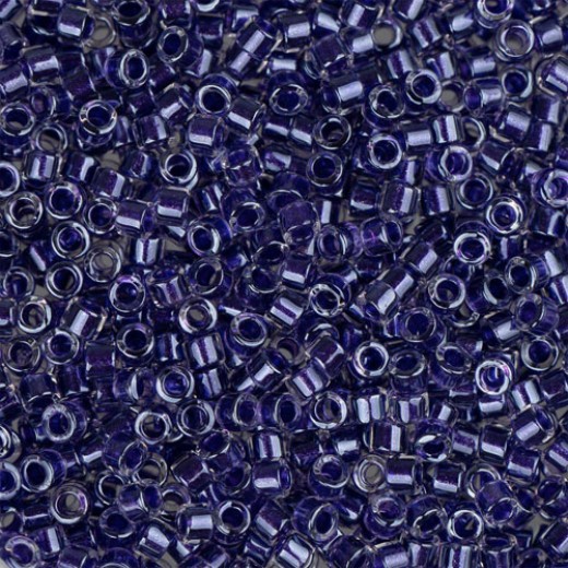 DB0923 Amethyst Sparkle Crystal Lined, Size 11/0 Miyuki Delica Beads, 5.2g approx.