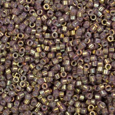 DBS1011 Metallic Dusty Mauve Gold Iris, 15/0 Miyuki Delica Beads, 5.2g approx.