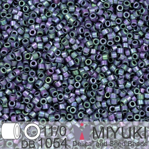 DB1054 Violet AB Matte Metallic Gold Luster, Size 11/0 Miyuki Delica Beads, 50g approx.