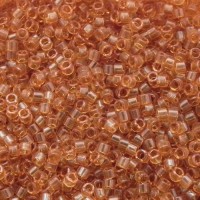 DB1101 Transparent Marigold 11/0 Miyuki Delica Beads, 5.2g approx