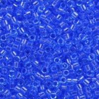 DB1110 Transparent Azure Blue 11/0 Miyuki Delica Beads, 5.2g approx.