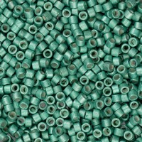 DB1182 Dark Green Mint Galvanized-Dyed Semi-Matte, Size 11/0 Miyuki Delica Beads, 50g approx.