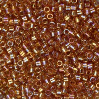 DB1241 Marigold Transparent AB, Size 11/0 Miyuki Delica Beads, 5.2gm approx