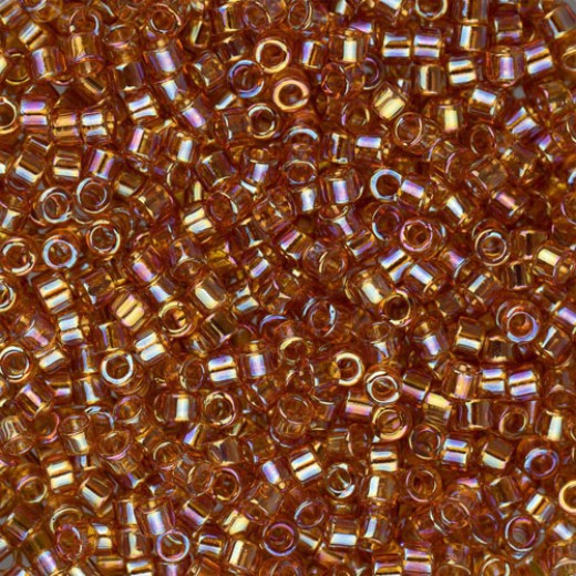 DB1241B Marigold Transparent AB, Size 11/0 Miyuki Delica Beads, 50gm bag