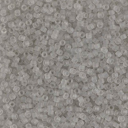 DB1271 Grey Mist Transparent Matte, Size 11/0 Miyuki Delica Beads, 50g approx.