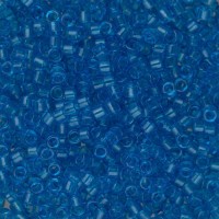 DB1318B Capri Blue Transparent Dyed, Size 11/0 Miyuki Delica Beads, 50gm bag