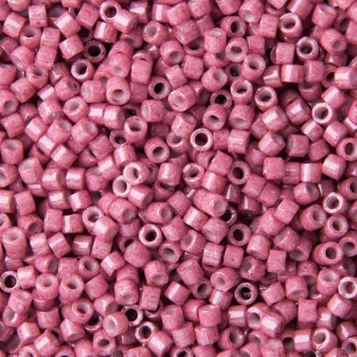 DB1376 Antique Rose Opaque Dyed, Size 11/0 Miyuki Delica Beads, 50gm bag