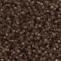 DB1417 Taupe Transparent, Size 11/0 Miyuki Delica Beads, 5.2g approx.  *Being discontinued by Factory*