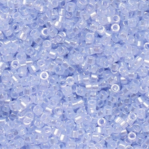 DBS1476  Transparent Pael Amethyst Luster, Colour 1476 15/0 Miyuki Delica Beads, 5.2g approx.