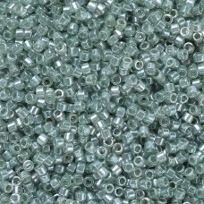 DBS1484  Transparent Lt.Moss Green Luster, Colour 1484 15/0 Miyuki Delica Beads...