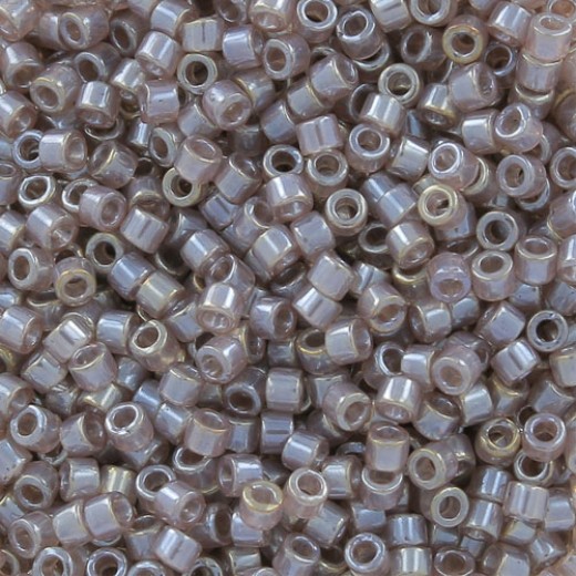 DB1486 Taupe Transparent Luster, Size 11/0 Miyuki Delica Beads, 5.2g approx.