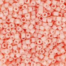 DBS1493 Opaque Light Salmon, 15/0 Miyuki Delica Beads, 5.2g approx.