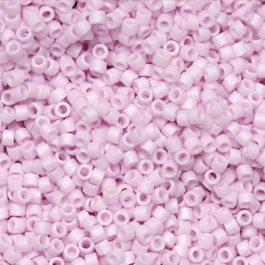 DB1524 Matte Opaque Pale Rose, Size 11/0 Miyuki Delica Beads, 5.2g approx. *Being discontinued by Factory*