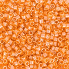 DBS1563  Opaque Mandarin Luster, Colour 1563 15/0 Miyuki Delica Beads, 5.2g app...