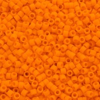 DB1583 Orange Mandarin Opaque Matte, Size 11/0 Miyuki Delica Beads, 5.2g approx.