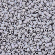 DBS1598 Matte Opaque Ghost Grey AB, Colour 1598 15/0 Miyuki Delica Beads, 5.2g ...