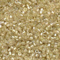 DB1766 Sparkling Celery Lined Light Tea Rose AB, Size 11/0 Miyuki Delica Beads, 50 Gram