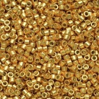 DB1832 Duracoat Galvanized Gold, Size 11/0 Miyuki Delica Beads, 50gm bag