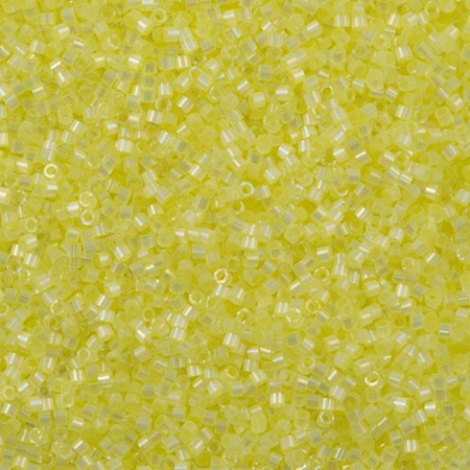 DB1873B Citron AB Silk Inside Dyed, Size 11/0 Miyuki Delica Beads, 50gm bag 