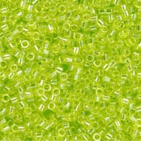 DB1888 Chartreuse Transparent Luster, Size 11/0 Miyuki Delica Beads, 5.2g approx. 