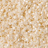 DB1900B Crystal Ivory / Ceylon Luster, Size 11/0 Miyuki Delica Beads, 50gm bag 