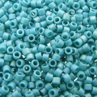 DB2315  Matte Opaque Glazed Nile Blue AB Size 11/0 Miyuki Delica Beads, 5.2gm approx.