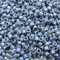 DB2316  Matte Opaque Glazed Moody Blue AB Size 11/0 Miyuki Delica Beads, 5.2gm approx.