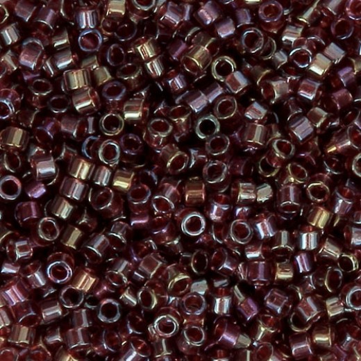 DB2375 Rust Fancy Lined Size 11/0 Miyuki Delica Beads, 5.2gm