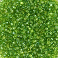 DB2376 Celery Fancy Lined Size 11/0 Miyuki Delica Beads, 5.2gm