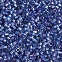 DB2386 Han Blue Fancy Lined Size 11/0 Miyuki Delica Beads, 5.2gm