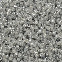 DB2392 Pearl Grey Fancy Lined Size 11/0 Miyuki Delica Beads, 50gm bag