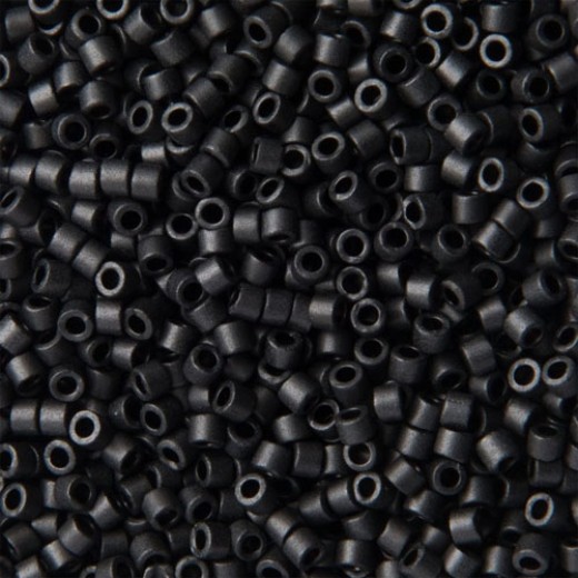 DBS0310 Matte Black , Colour code 310 Size 15/0 Miyuki Delica Beads, 5.2g approx.