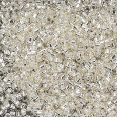 DBSC-0041 Crystal Silver Lined, Colour code  41 Size 15/0 Cut Miyuki Delica Bead...