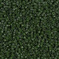 DB0663 Forest Green Opaque Dyed, Size 11/0 Miyuki Delica Beads, 5.2g approx.