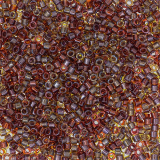 DB0990, Red Olive Mauve, Size 11/0 Miyuki Delica Beads, 50g wholesale pack