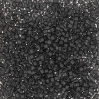 DB2406, Matte Transparent Charcoal, Size 11/0 Miyuki Delica Beads, 50g wholesale pack