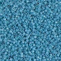 DB0218 Medium Turquoise Blue Opaque Luster, Size 11/0 Miyuki Delica Beads, 5.2g approx. 