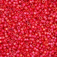 DB0214 Red Opaque Luster, Size 11/0 Miyuki Delica Beads, 50gm bag