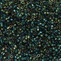 DBSC-0027 Teal Metallic Luster, Colour code 27 Size 15/0 Cut Miyuki Delica Beads, 5.2g approx.