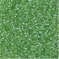 DBS1226  Transparent Lime Luster, Colour 1226 15/0 Miyuki Delica Beads, 5.2g ap...