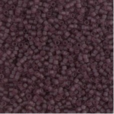 DBS1264  Matte Transparent Mauve, Colour 1264 15/0 Miyuki Delica Beads, 5.2g ap...