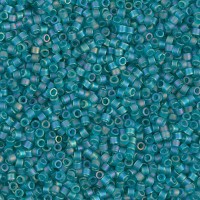 DBS1283  Matte Transparent Caribbean AB, Colour 1283 15/0 Miyuki Delica Beads, 5.2g approx.